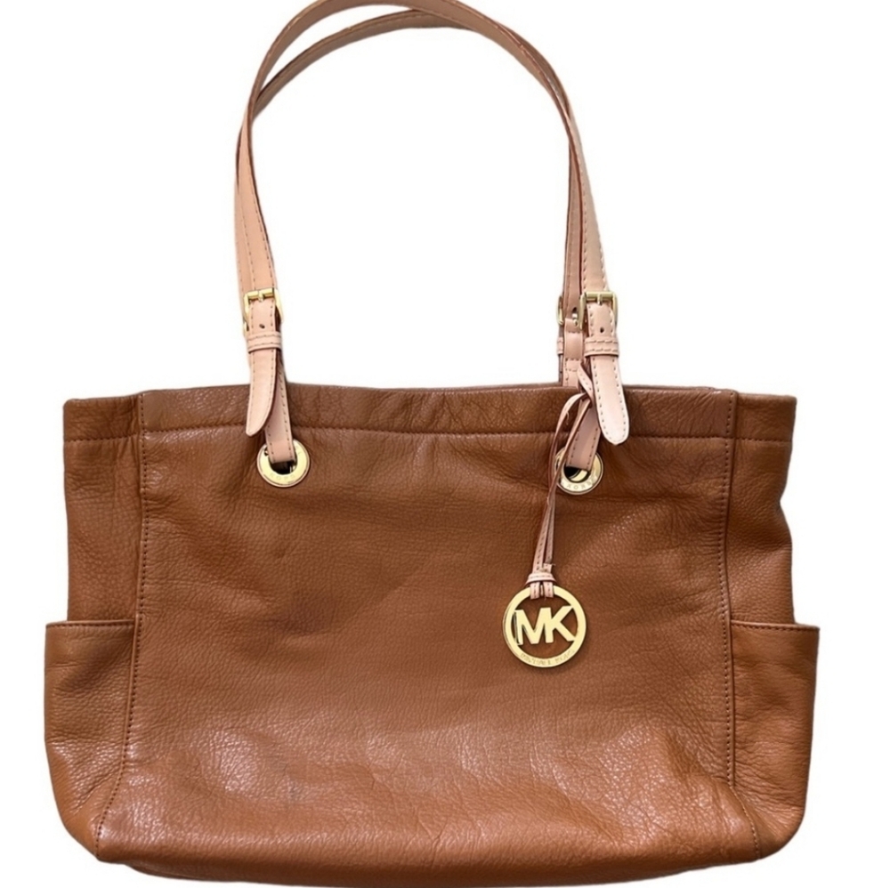 Michael Kors Brown Leather Tote Bag